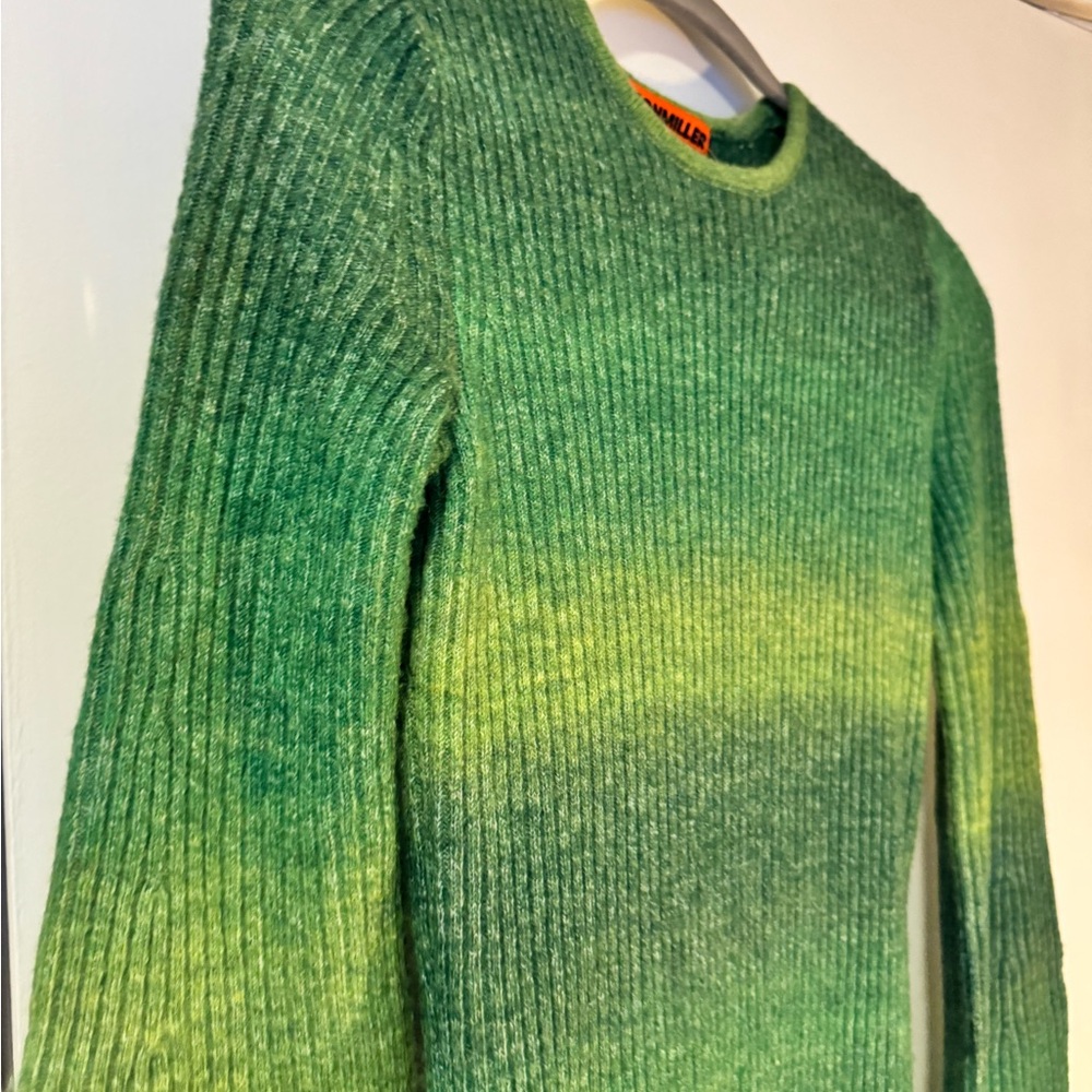 Simon Miller Gummy Green Multi Axon Ombre Sweater Dress - Picture 5 of 8